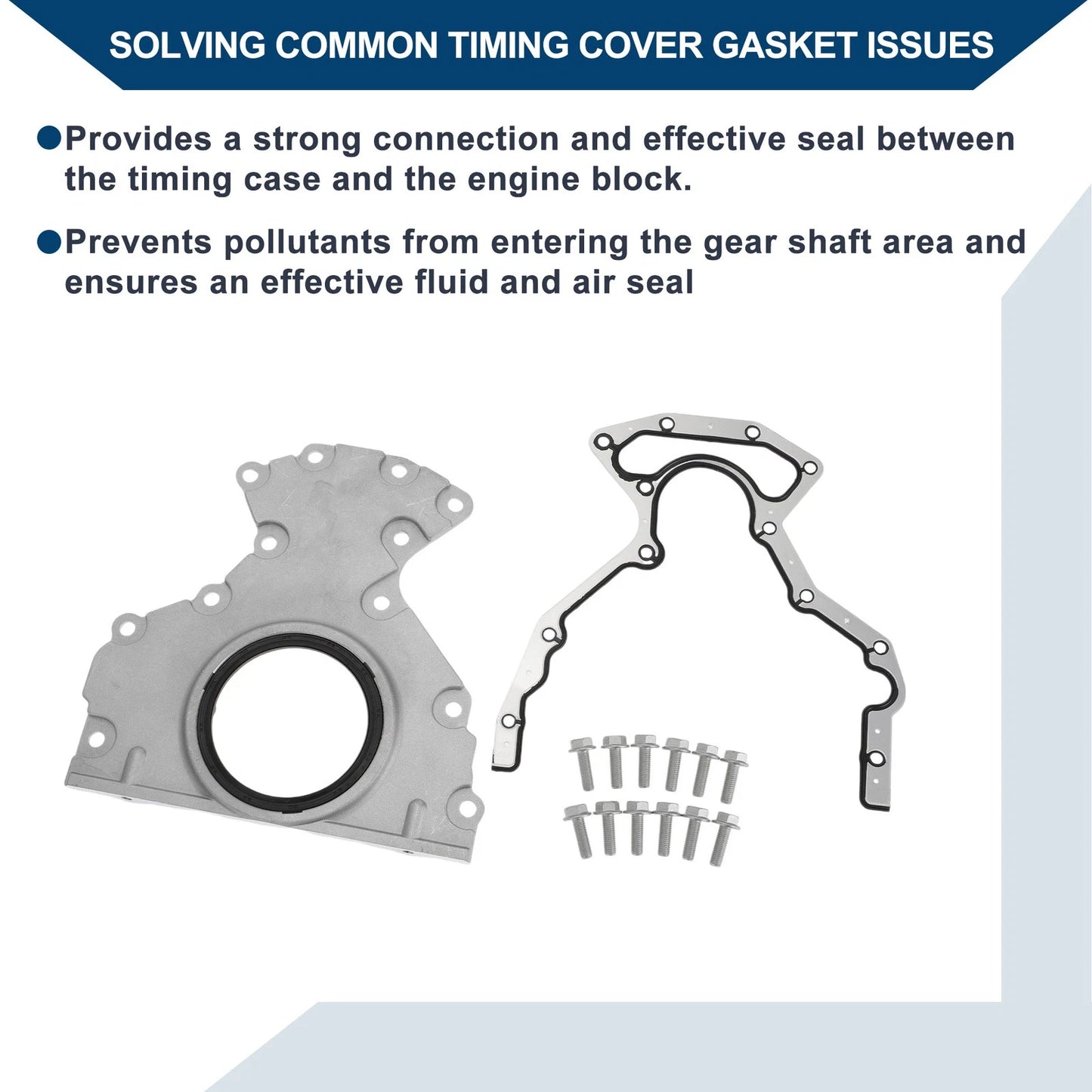 Timing Cover Gasket Set 6.0L 6.2L 4.8L 5.3L for GMC Chevy