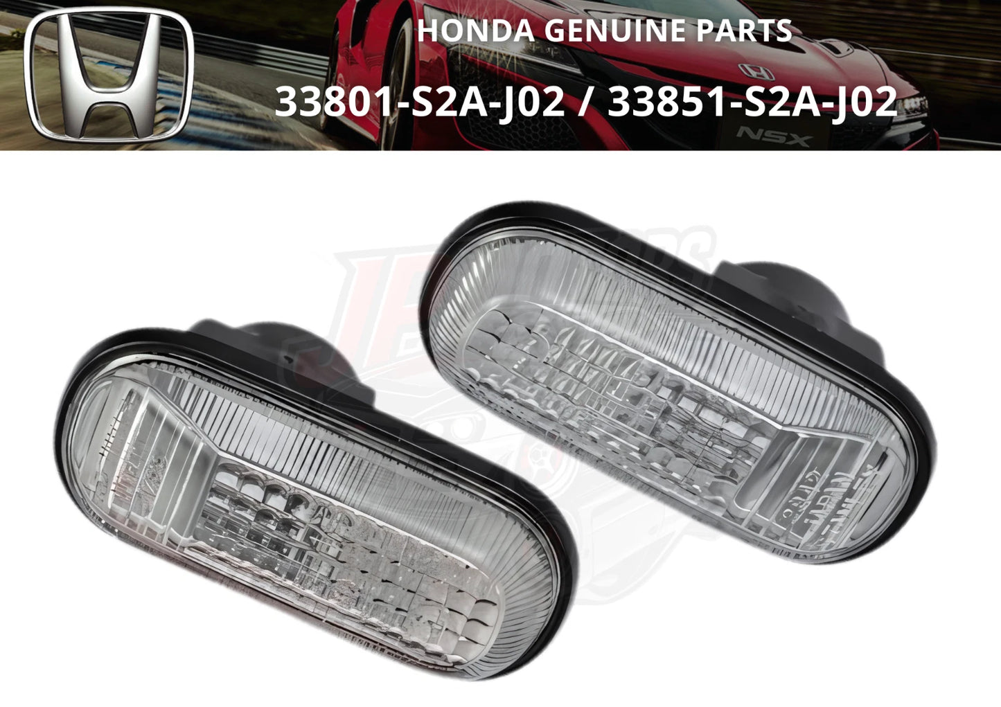 Side Marker Lamp Lights RH & LH Set for Honda