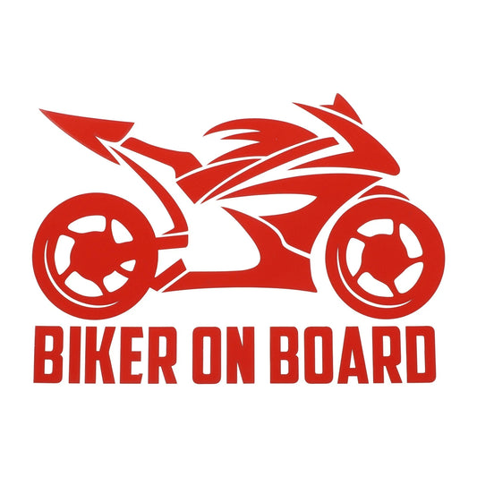 Reflective Red Square Hollow Bumper Decal for Motorcycle Pattern