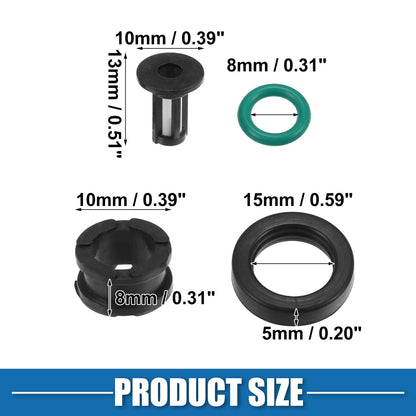 4 x Fuel Injector O-Rings Seals with Micro Filters for Suzuki GSXR 600 750