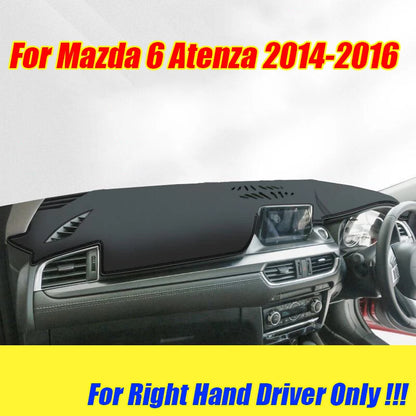 RHD Leather Dashboard Cover Protector Pad for Mazda 6 Atenza (2014–2016)