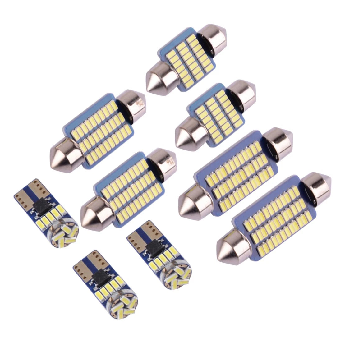9x White LED Interior Lights for Infiniti Q50 Q60 (2014-2021)