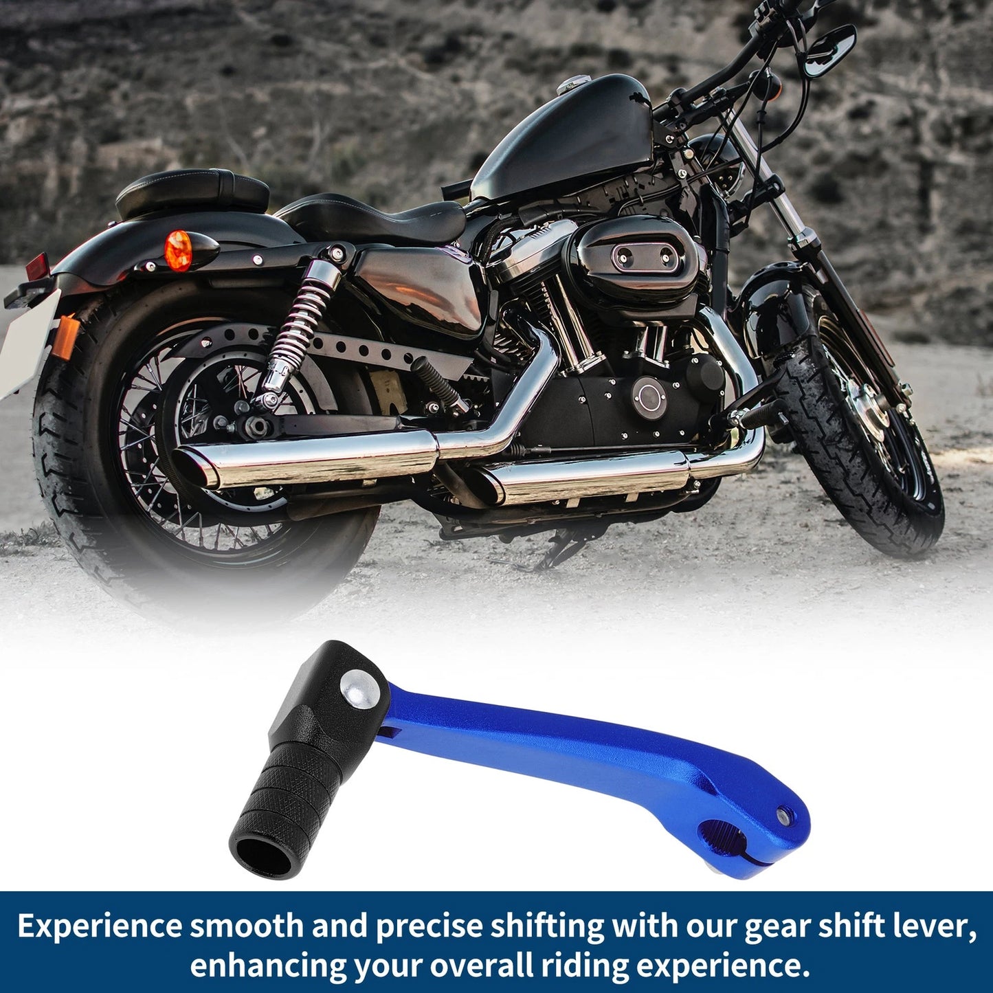 Folding Shifter Lever for Honda CRF150F 2003-2017 Blue Black