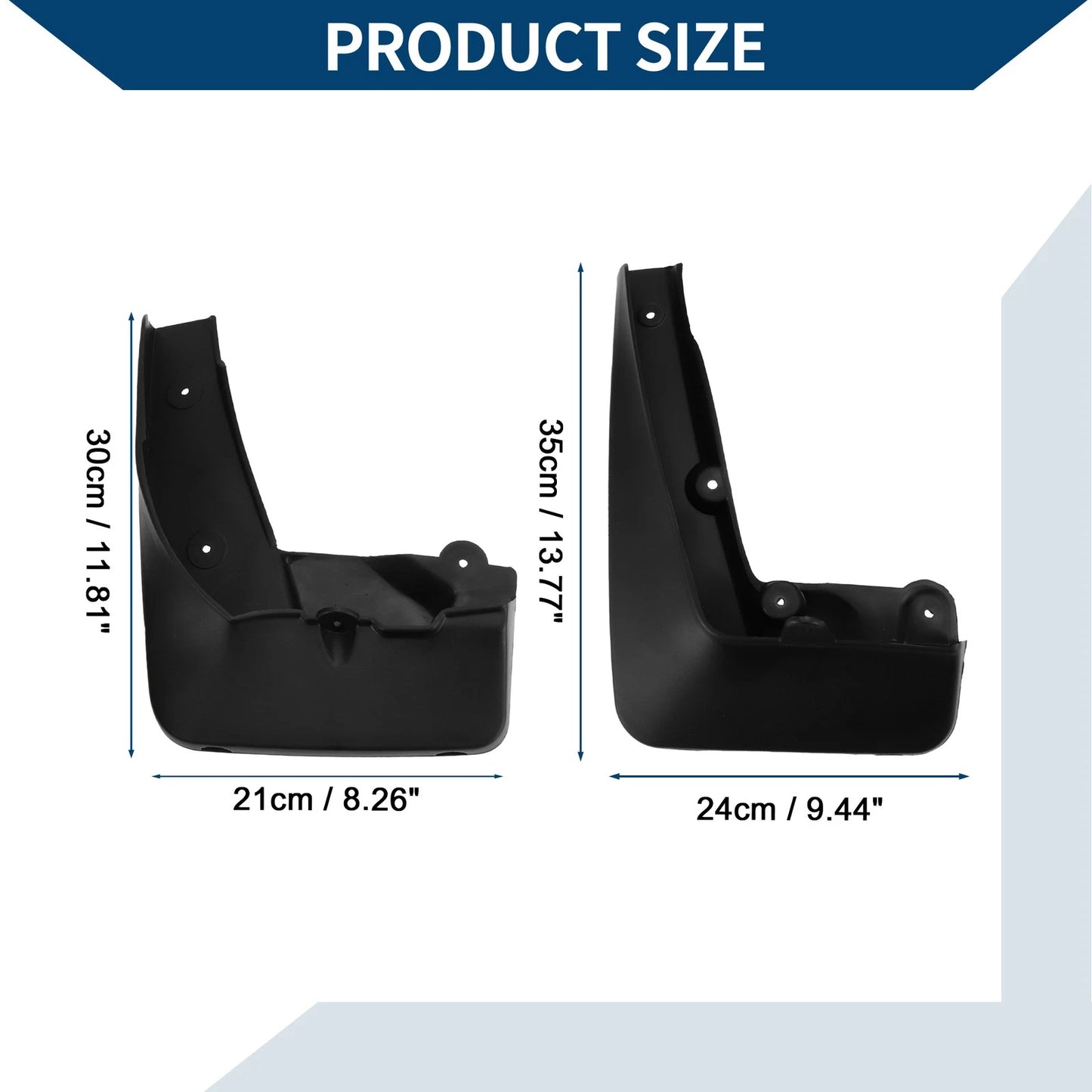 Mud Flaps Splash Guards 1 Set for BMW X1 (2010-2015)