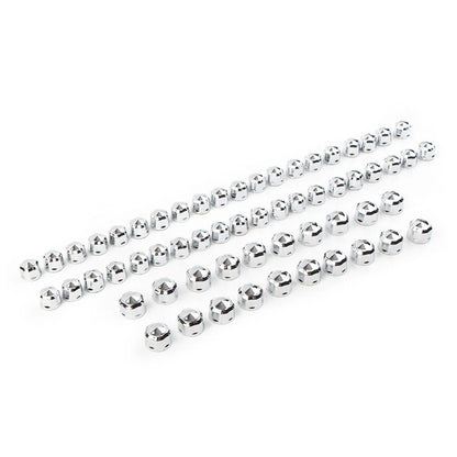 Chrome Engine Bolt Caps Cover for Harley Touring Road Street King Glide Softail