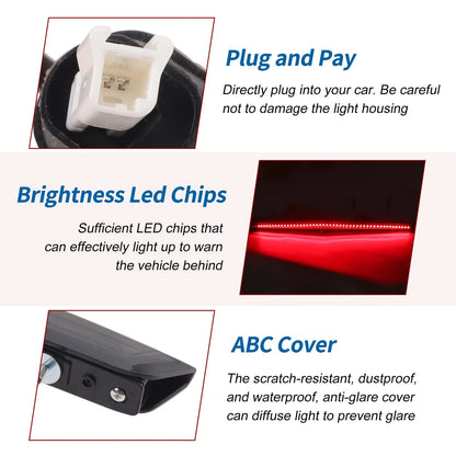 Black LED Third Brake Light for Honda HR-V Vezel (2014-2022)