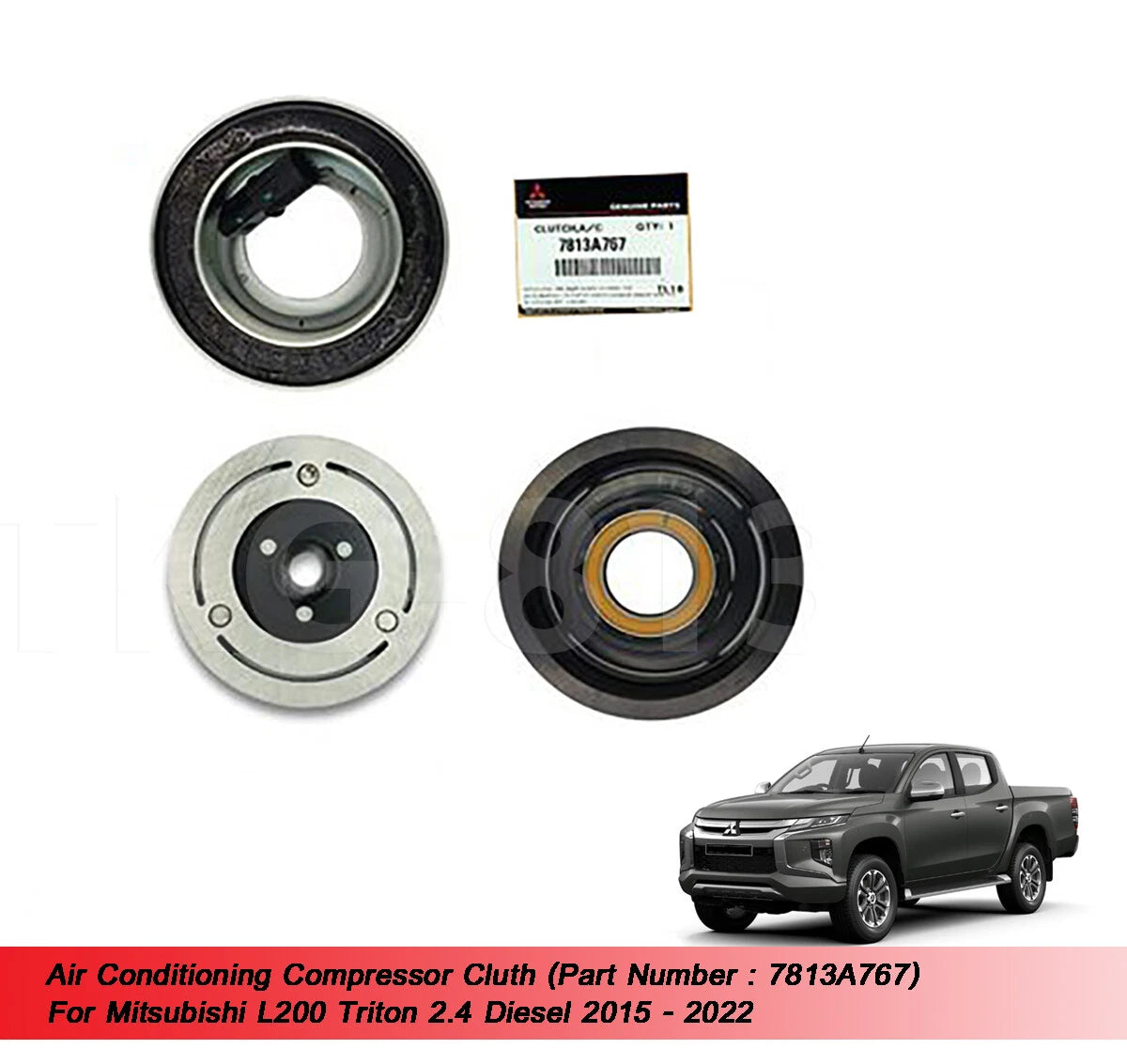 A/C Compressor Clutch for Mitsubishi L200 Triton 2.4 Diesel (2015-2022)