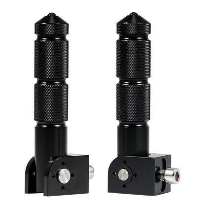 CNC Folding Rear Foot Pegs for Universal Motorcycle Bike Black  pcs