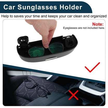 Sunglasses Case for Toyota RAV4 2019-2023 Eyeglasses Holder Storage Box Black