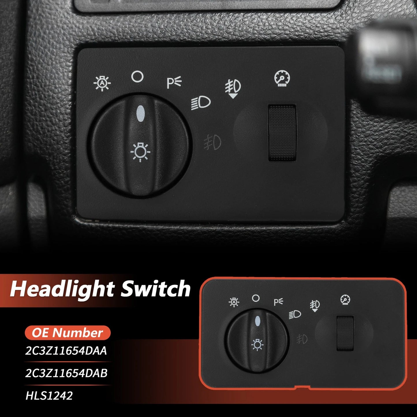 Headlight Switch for Ford F-250 F-350 Super Duty (2003-2007)