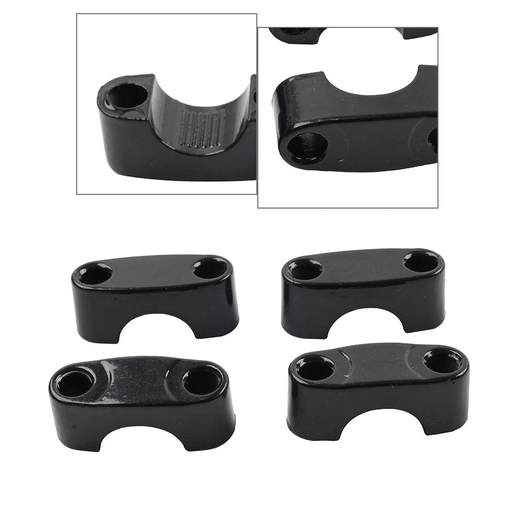 Black 22mm 7/8" Handlebar Mount Clamp Riser for Dirt Pit Bike ATV