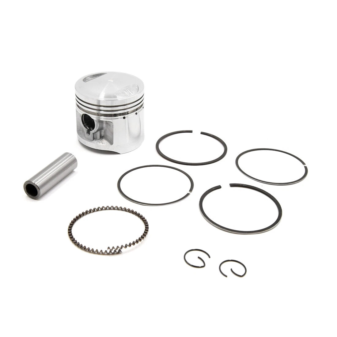 Piston Ring Set 56mm Dia Silver Tone Metal for Honda CG125
