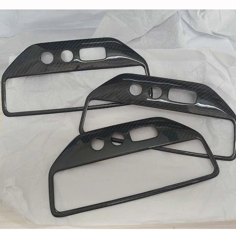 Dry Carbon Fiber AC Control Panel Cover Trim for Maserati GranTurismo GC 2008-17