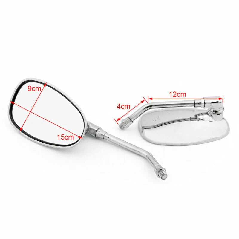 10mm Rear View Mirror for Yamaha XV1100/535/750 SR125/185/250 SRX600 (1981-1999)