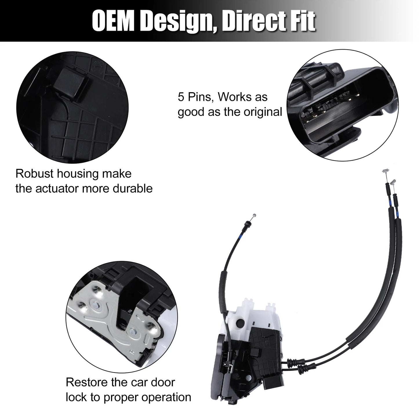 Rear Right Door Latch Lock Actuator for Hyundai Tucson (2016-2019)