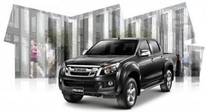 4 x Carbon Gloss Door Handle Bowls for Isuzu D-Max (2012-2015)