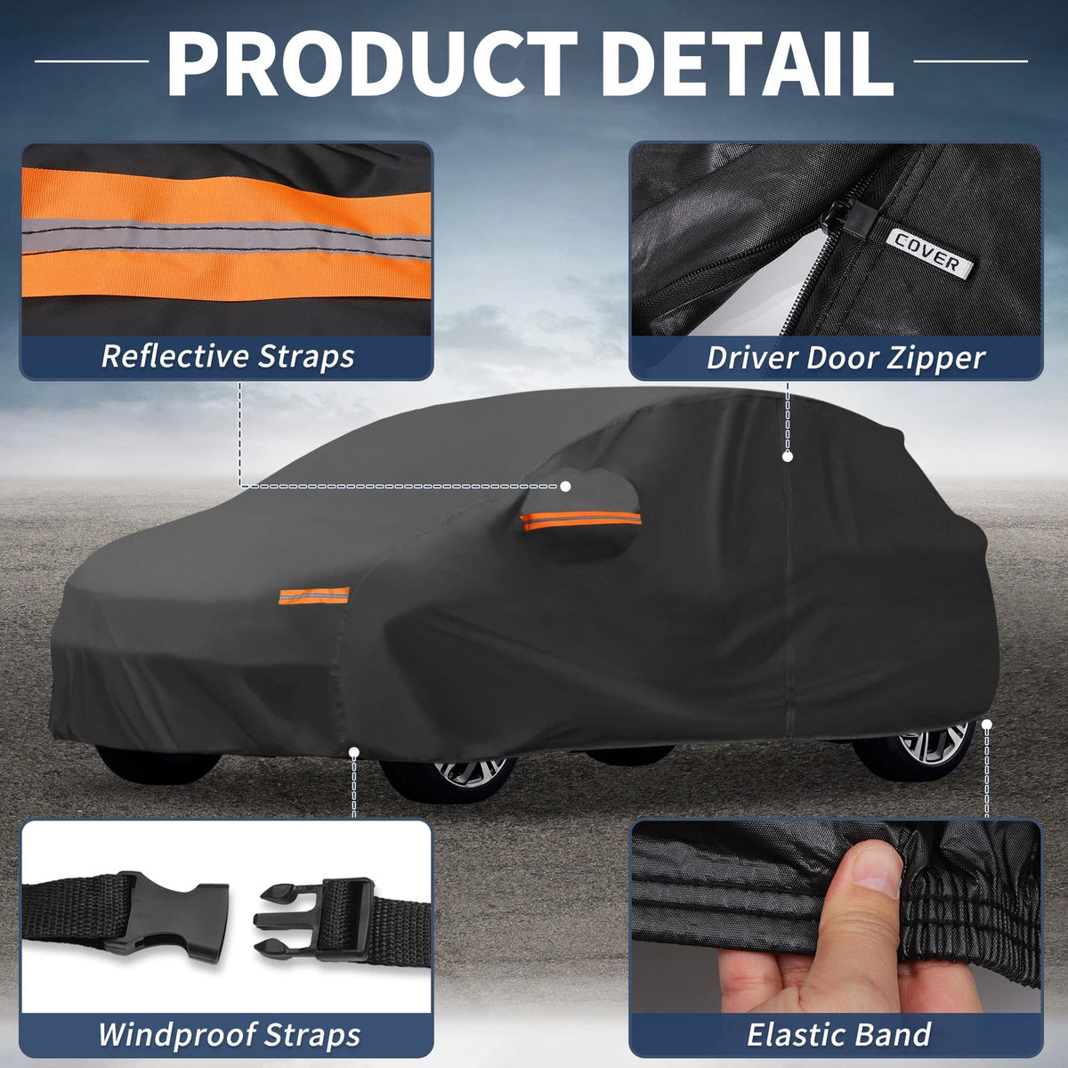 Waterproof 210D-PU Car Cover for Mazda CX-90 (2024-2024)
