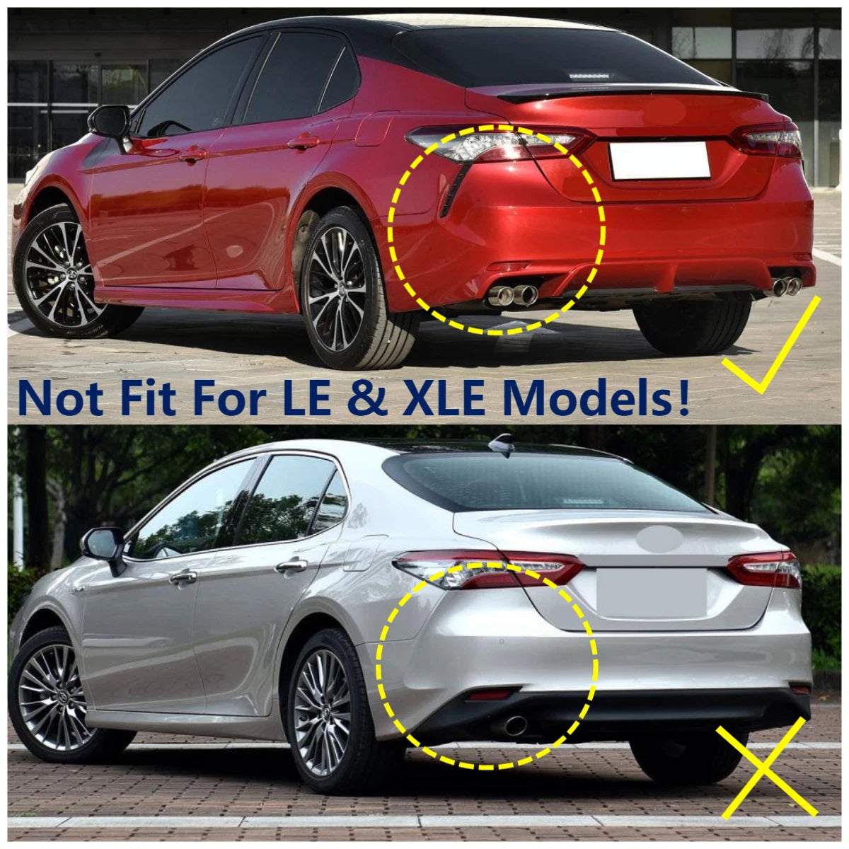 Fender Mud Flaps for 2018-2023 Toyota Camry SE XSE (2 x Mudguards)
