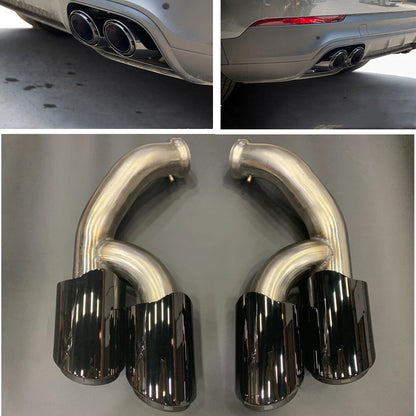 GTS Style Tail Exhaust Tips for Porsche Cayenne V6 (2015-2017)