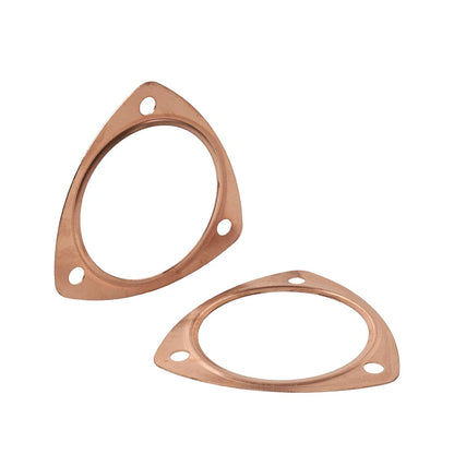 2 x 3.5" Copper Header Pipe Collector Flange Gaskets for Chevy SBC BBC