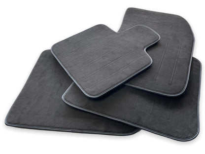Alcantara Leather Floor Mats for Rolls Royce Phantom 2003-2016 Black Badge