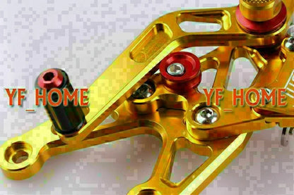 Adjustable Rearset Footpegs for Yamaha YZF R1 2007-2008 - 2 x Gold