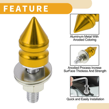 M6 / 45mm 4 Pcs / License Plate Screws Cover for Universal Motorcycle