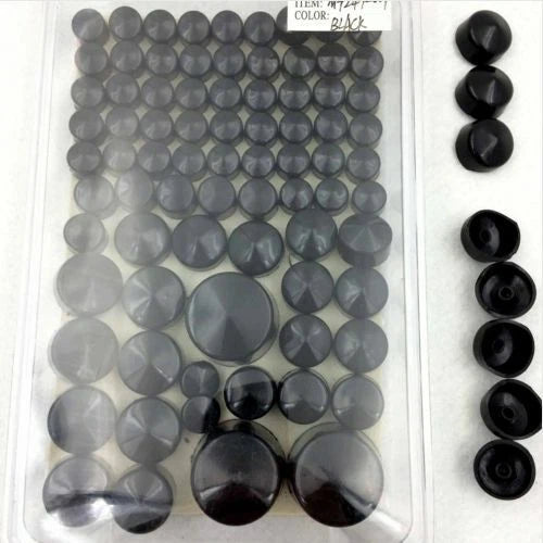 Black ABS Bolt Caps for Harley Softail Twin Cam (1984-2006)