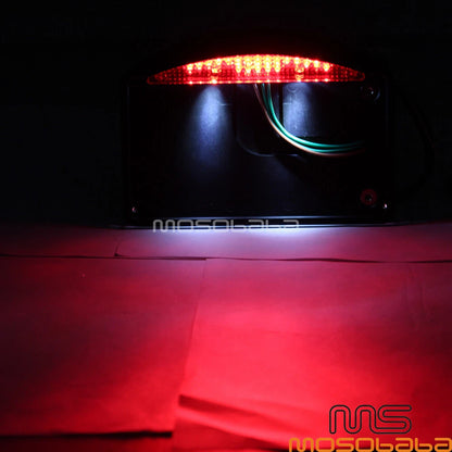 LED Brake Tail Light & License Plate Holder for Harley FXS