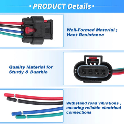 Fuel Rail Pressure Sensor Connector Pigtail for GMC L5P Duramax 6.6L