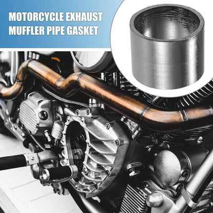 2 x Motorcycle Exhaust Muffler Pipe Gasket 35mm ID Seal Silencer Connector
