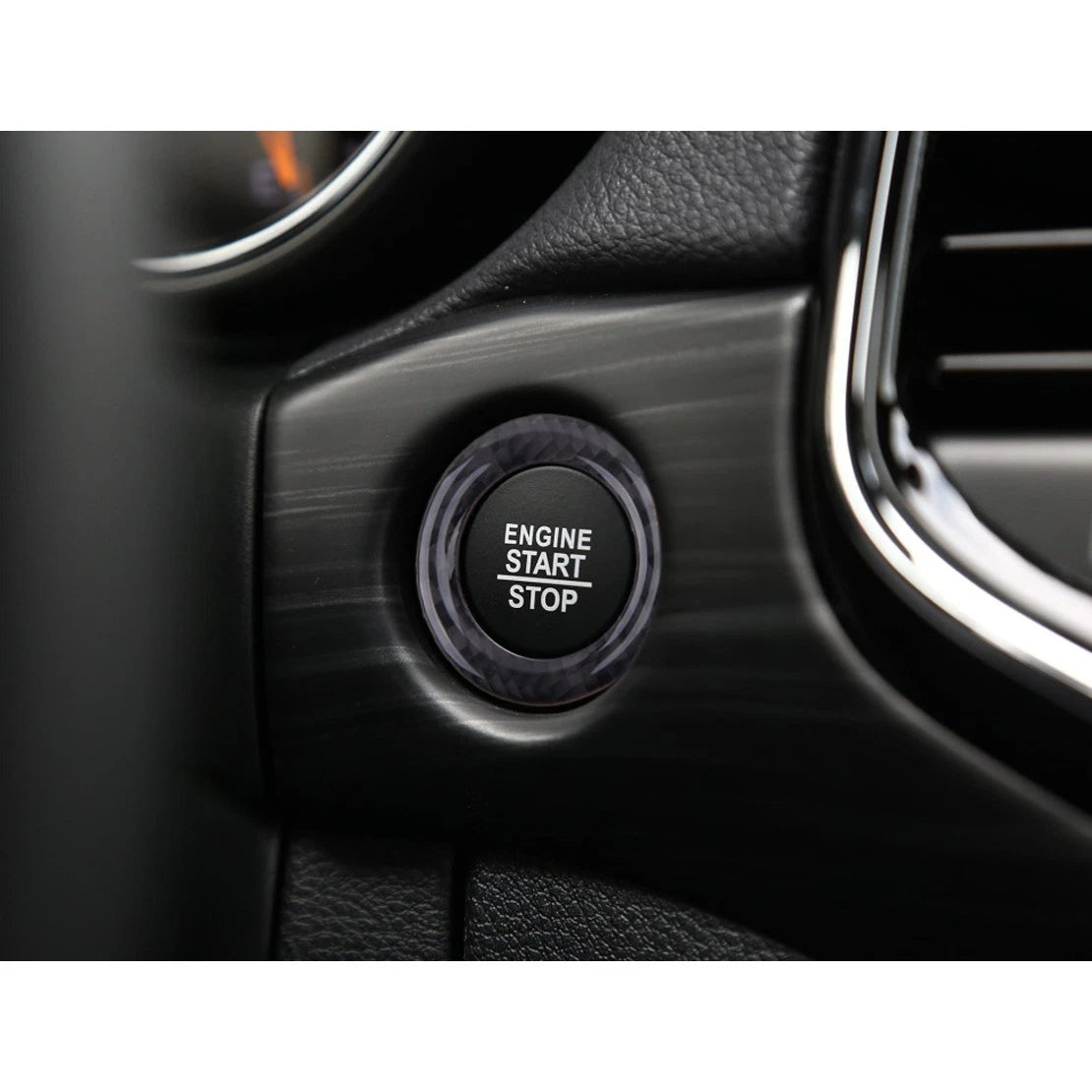 Carbon Fiber Start Stop Button Ring for Jeep Grand Cherokee (2011-2020)