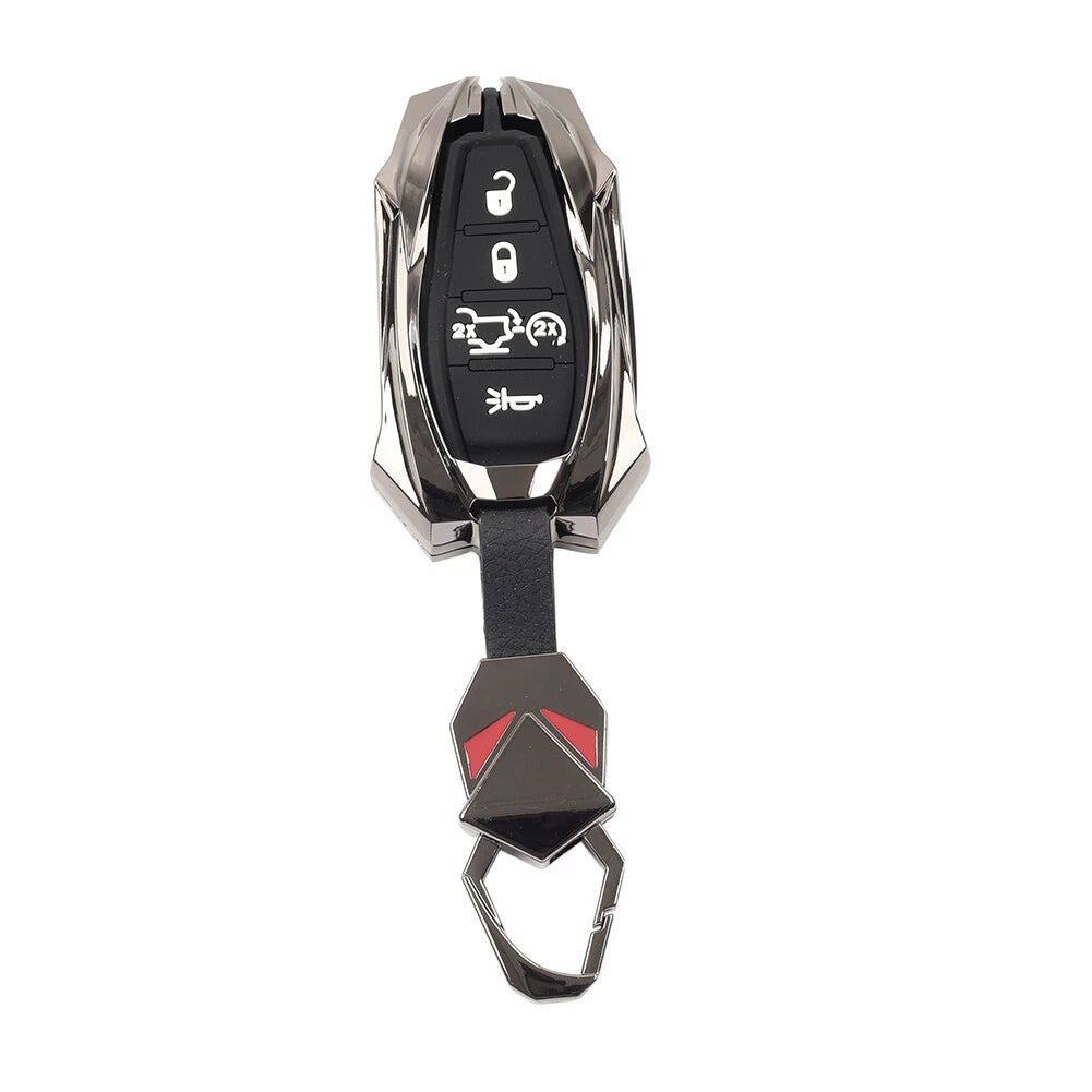 Remote Key Shell Case Black for Dodge Ram 1500 Pickup (2019-2023)