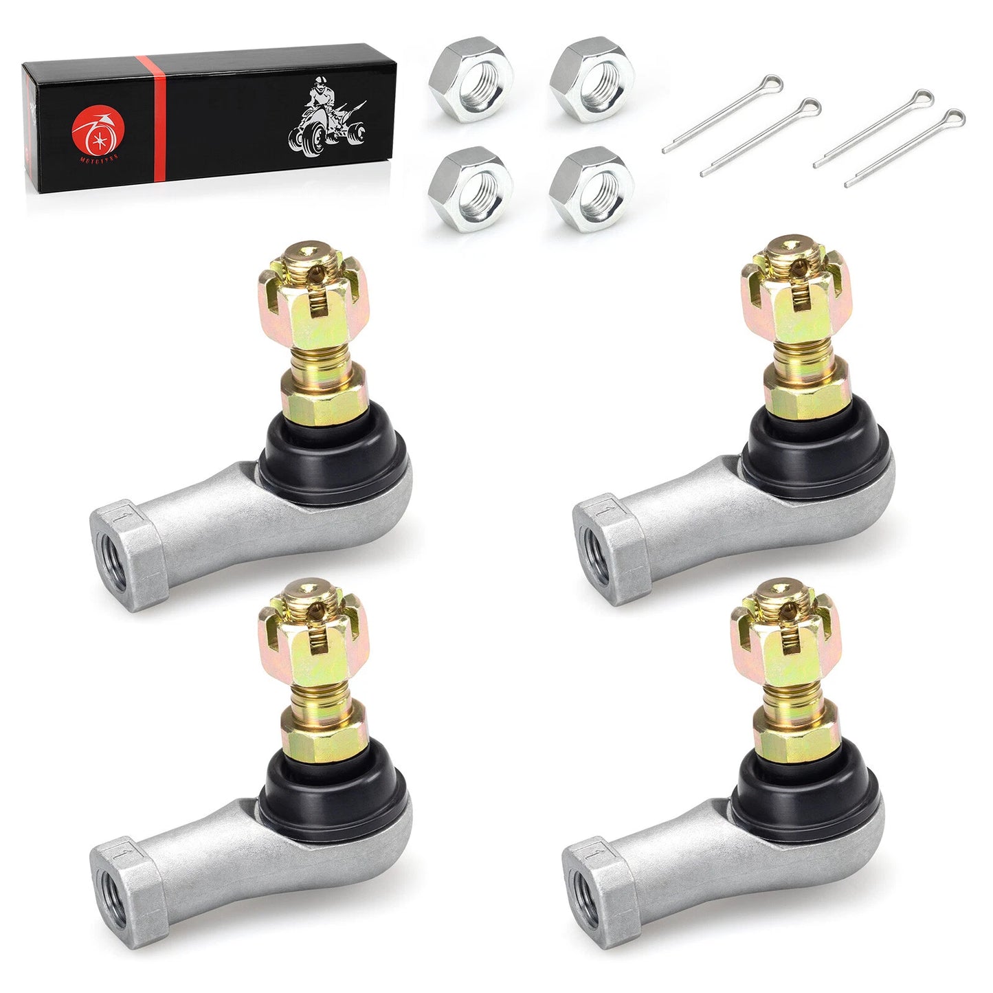 Right/Left Tie Rod End Kit for Yamaha Grizzly 350 400 450 Bruin 350