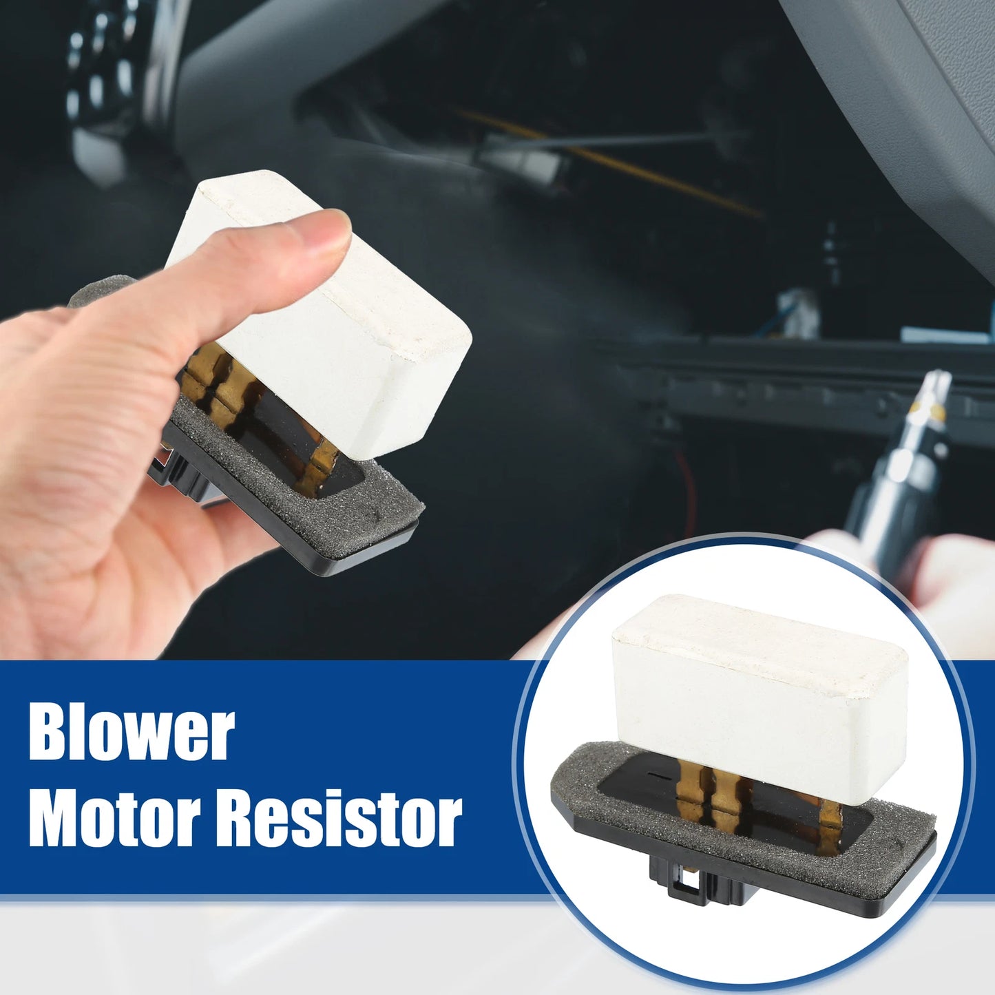 Blower Motor Resistor for Jeep Grand (2005-2010) - Black & White Replacement