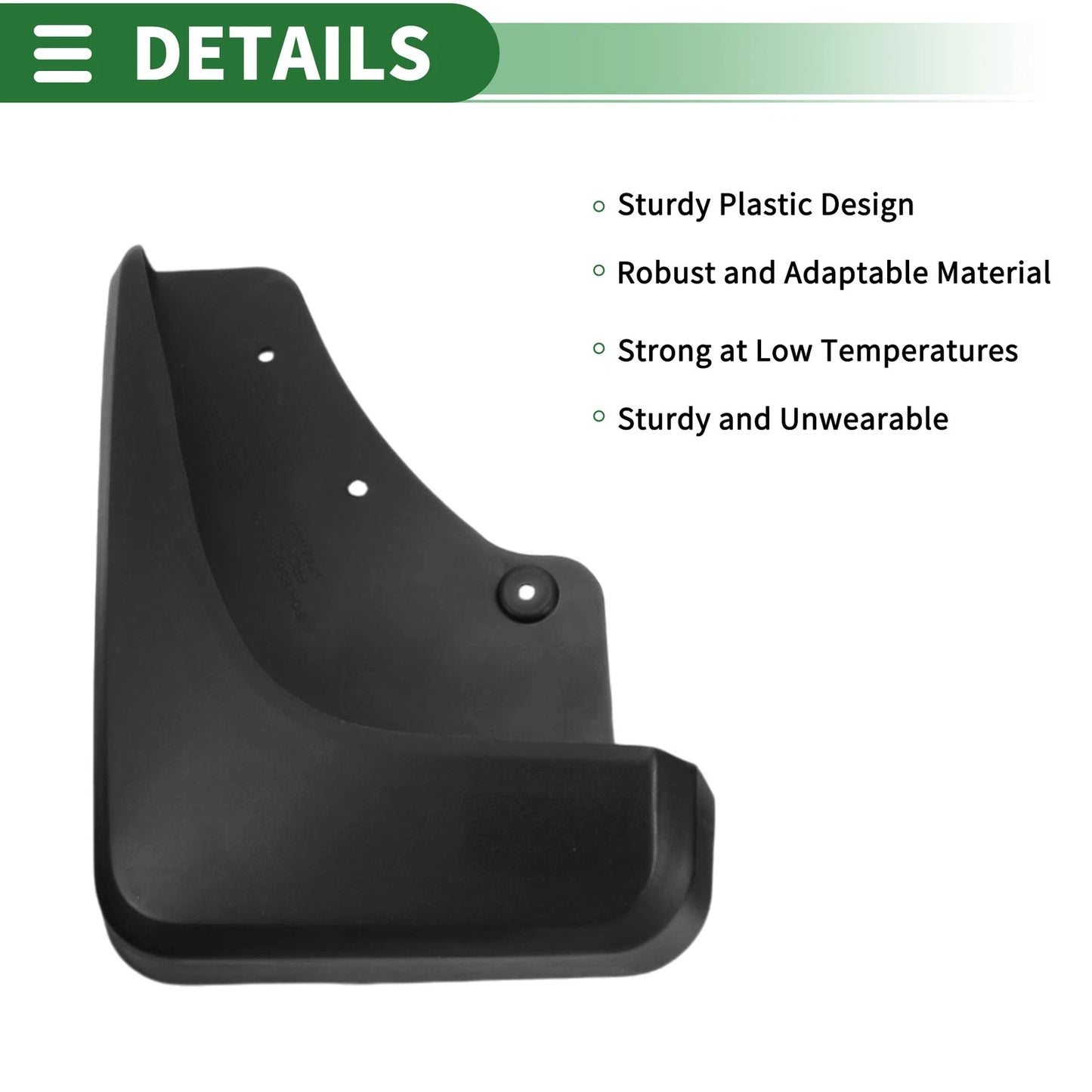Mud Flaps Splash Guards for Ford Escape (2010-2013) with Mount Accessories