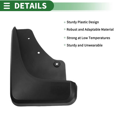 Mud Flaps Splash Guards for Ford Escape (2010-2013) with Mount Accessories