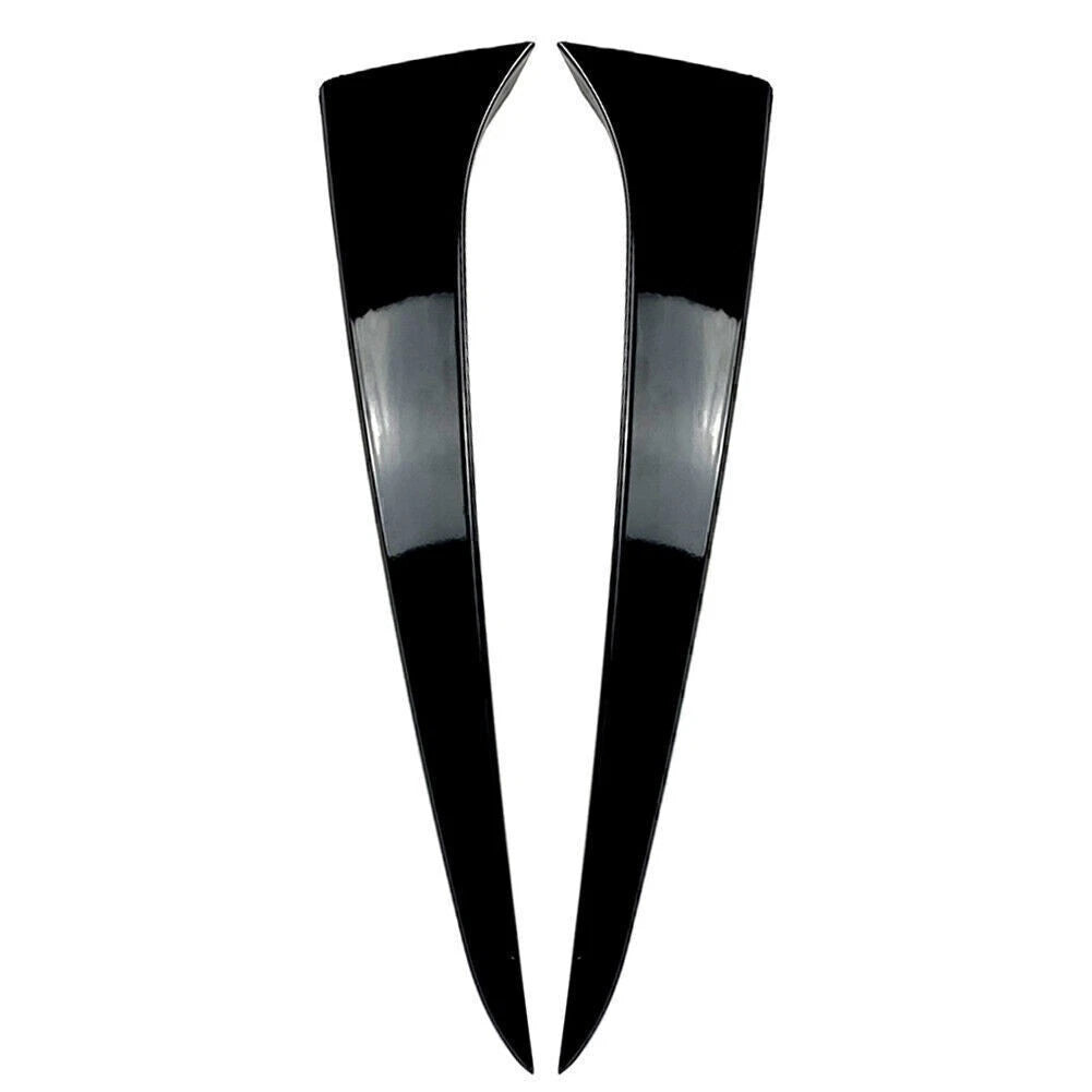 Gloss Black Rear Window Side Wing Trim Covers for Skoda Kamiq (2019-2023)