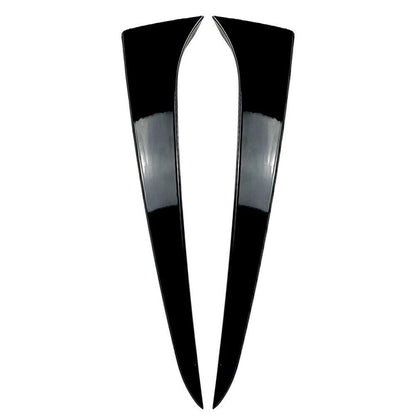 Gloss Black Rear Window Side Wing Trim Covers for Skoda Kamiq (2019-2023)