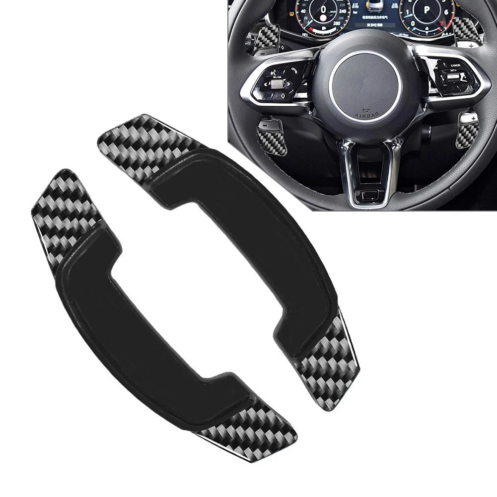 Black Steering Wheel Shift Paddle Extensions for Land Rover Range Rover Jaguar