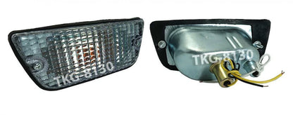 Clear Front Bumper Indicators  Light for Nissan Datsun 620 (1972-1979)