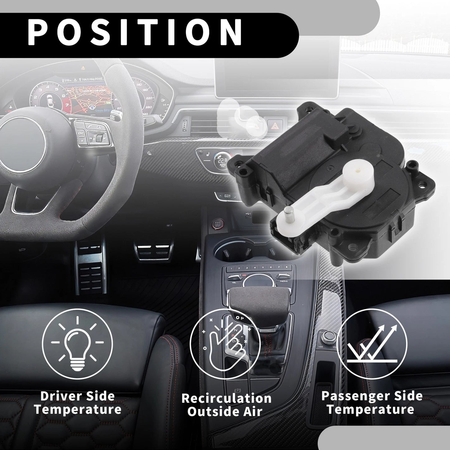 No.8710641041 HVAC Heater Blend Door Actuator for Toyota Highlander (01-03)
