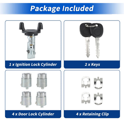Ignition Lock Cylinder and Door Lock for Chevrolet Express Van