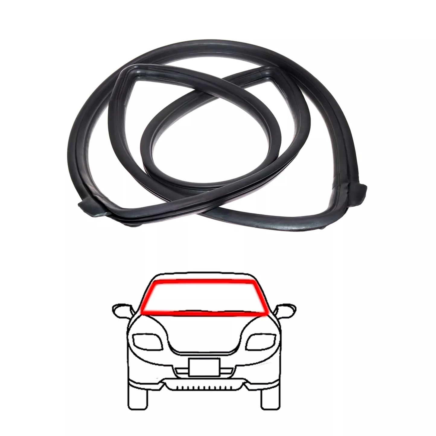 Front Windshield Weatherstrip for Toyota Hilux 1988-1997