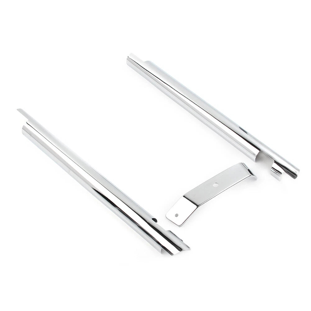 Chrome Down Tube Frame Covers for Harley Softail Twin Cam (2000-2006)