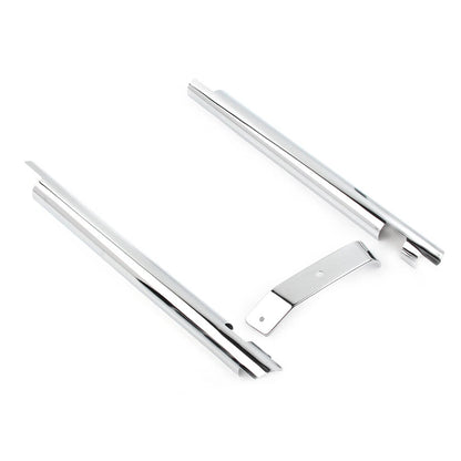 Chrome Down Tube Frame Covers for Harley Softail Twin Cam (2000-2006)