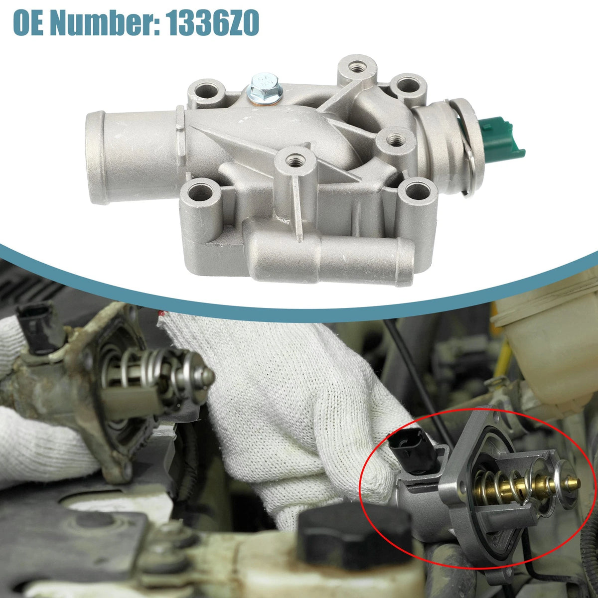 Coolant Thermostat Housing Assembly for Peugeot 206 (2003-2009)