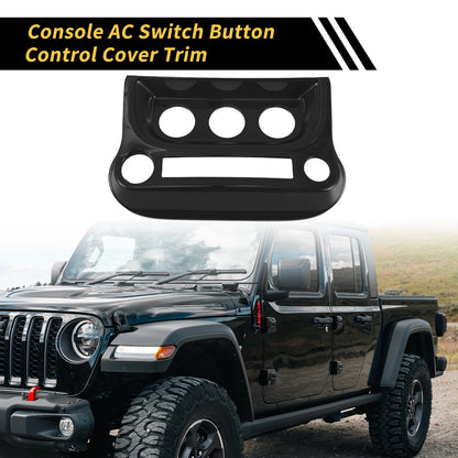 AC Switch Control Cover Trim for Jeep Wrangler JK JKU (2011-2017) Black