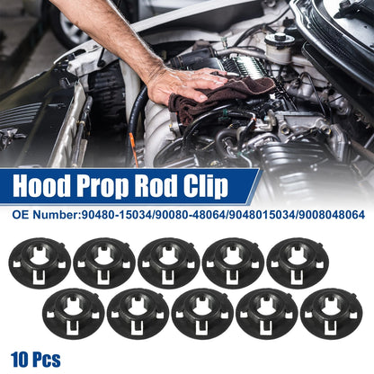 10 x Bonnet Prop Rod Holder Clips for Toyota RAV4 (1996-2000)