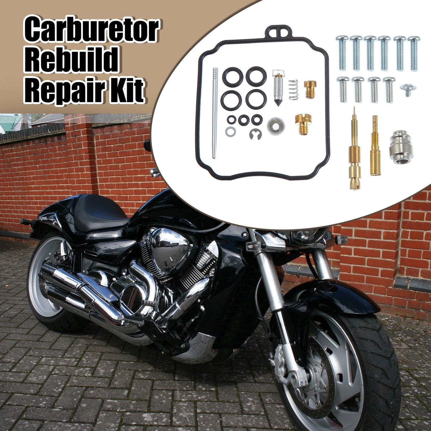 2 x Carburetor Repair Rebuild Parts for Yamaha XVS650 V-Star (2006–2016)